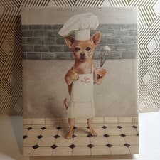 Chihuahua Puppy Dog Novelty Canvas Wall
