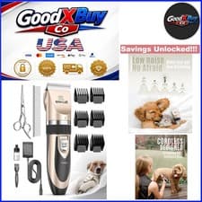 Gold Dog Grooming Kit Low Noise