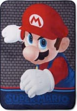 Super Mario Throw Blanket Plush 46x60