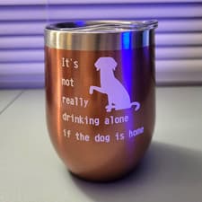 Copper Stainless Steel Insulated 12oz Dog