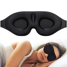 3D Contoured Sleep Eye Mask Light