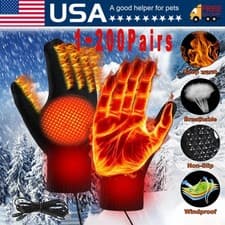 Heated Gloves Electric Rechargeable Battery Hand