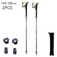 Carbon Fiber Trekking Poles Ultralight 5-section