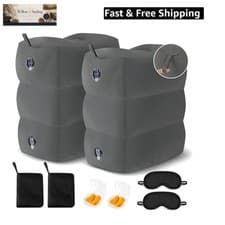Inflatable Airplane Foot Rest Pillow Travel